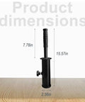 Heavy Duty Weight Attachment Handle For Home Gym Built From Carbon Steel And Rubber Ideal For Deadlifts And Full Body Workouts Strength Training Accessory That Elevates Your Lifts And Grows Real Gains with dimensions highlighted on wooden surface.
