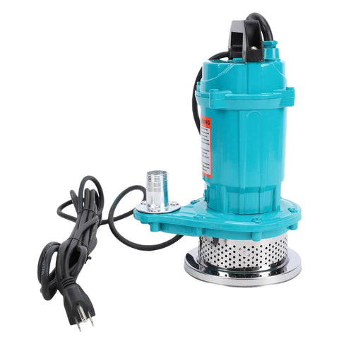 Heavy Duty Stainless Steel Submersible Sump Pump With Solid 370W Drive Motor For Basement Drainage And Pond Flow Portable 110V Utility Water Pump with power cord.