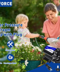 110V Fresh Water Pump That Works Like A Dream 4GPM 45PSI Self Priming Booster Transfer On Demand used in gardening.