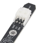 Close-up of Two Pack 5V 270mm LED Light Strip For 3D Printers Colorful Beads PCB Light Bar Replacement Lamp terminal