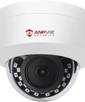 5MP PoE IP Dome Camera With Built-In Audio For Indoor Outdoor Surveillance, 98 Foot IR Night Vision, IP66 Weatherproof