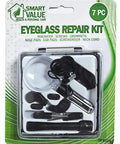 Ultimate Eyeglasses Repair Kit For Quick Fixes And Adjustments With 7 Handy Pieces Including Magnifier Screws Grommets Nose Pads