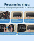 Steps to program 3-Channel Garage Door Opener Remote With Visor Clip, Compatible With LiftMaster Chamberlain Craftsman Openers
