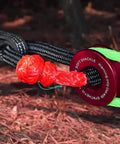 Heavy Duty Soft Shackle Recovery Kit Half Inch By Twenty Two Inch 56,000 LBS UHMWPE Ring Kit with red ring in use