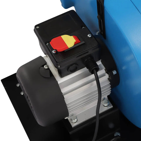 CCXYYFDJ 1HP Wall Mount Dust Collector motor with switch, showing aluminum housing and black base, for woodworking and textile use.