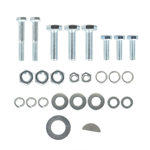 Hardware components for 10 Feet Marine Steering Cable Kit With 3/4 Shaft And 12.4 Inch Wheel Replaces SS13710 for boats.