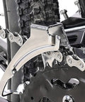 Close-up of 3 Speed Clamp On Front Derailleur For Mountain Bike And Road Bike With Top Or Bottom Pull Beefy Dual Pull Setup