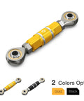 Gold Gear Shift Linkage Assembly For Harley Street Bob FXBBS 114 2021 2024 And Low Rider S FXLRS 114 2020 2024 Replacement For 33600125 Built Tough With Anodized Aluminum And Zinc Plated Ball Socket Bearings For Ultra Smooth Easy Gear Shifts. Gold anodized aluminum gear shift linkage with ball socket bearings, two color options shown