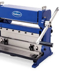 12 Inch 3 In 1 Sheet Metal Brake Shear And Slip Roll Machine For DIYers And Pros, compact design, visible handles and controls