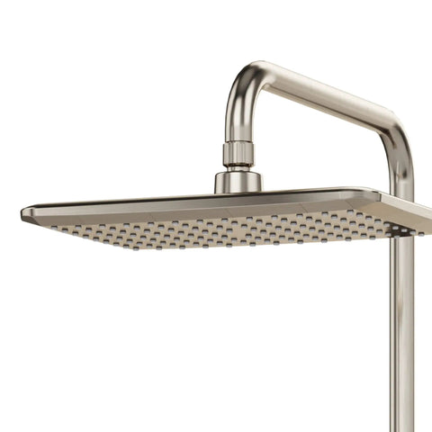 Air-Infused AquaPower Shower System With 11-Inch Rain Showerhead, side view, polished chrome finish
