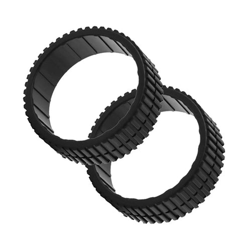 Robot Vacuum Wheel Tire Covers For 380 380T 320 Mint 5200 Rubber Wheel Skins Easy Install All Surface Protection Pet Hair Debris Guard Spare Parts Accessory For Home Vacuums, black rubber rings