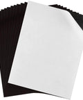 Adhesive Magnetic Sheets 12 By 16 Inches, 20 Mil Thick, stacked sheets showing adhesive backing for crafts and DIY projects.