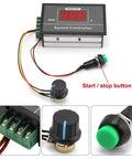 DC Motor Speed Controller Dope PWM 6V 12V 24V 48V 60V 30A Adjustable Speed Regulator with digital display and buttons