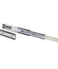 Heavy Duty 20 Inch Drawer Slides With Soft Close, Full Extension, Over Travel, 100 Lb Load Capacity displayed on white background
