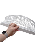 Hand holding Dryer Lint Screen Grille Cover Replacement for Clothes Dryers Fits 137554110 and 134701310 Models
