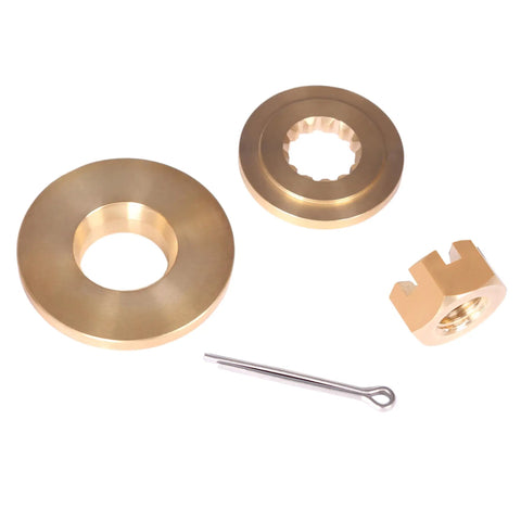 Brass Propeller Hardware Kit Pro Grade For Evinrude Johnson OMC BRP 35HP To 75HP with thrust bushing, prop spacer, nut, pin