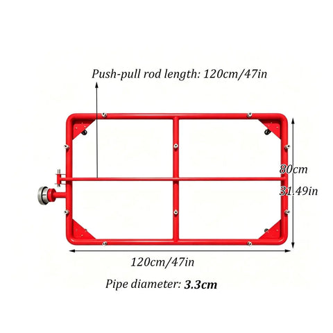 Heavy Duty EV Battery Cooling Extinguisher With Steel Push Pull Rod For Lithium Pack Fire Suppression At Charging Stations and Fuel Pumps. 120cm rod.