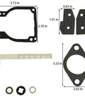 Carburetor Rebuild Kit For Mercury Mariner Outboard Engines 30 40 50 55 60 65 70 75 80 90 HP Fits 100 115 125 HP OEM Style Parts 18 7211 1 1395 811223 3 Pack Replacement gaskets and seals with measurements