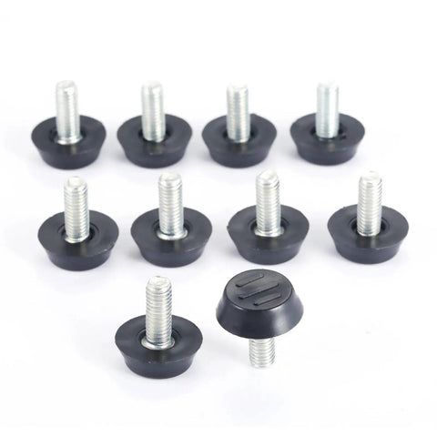 Sturdy Metal Adjustable Glide Leg Set For Tables And Desks With Screw On Levelers M6 And M8 Threaded Stems Built To Last