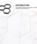 Hexagon Concrete Molds For DIY Garden Walkways Reusable Paver Molds For Concrete Stepping Stone Pavement Kits Easy Pour Molds For Lawn Patio And Yard 35x35cm Mode 4