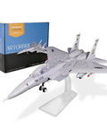 Dope F15 Eagle Fighter Jet Model Kit With Display Stand, 223 Piece Military Airplane Building Set For Adults, Limited Edition Gift
