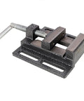 Integrated vise clamp for Powerful 8-Inch Benchtop Drill Press With Laser Precision Positioning For Wood And Metal.