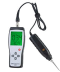 Professional Lcd Vibration Analyzer Meter with digital display and probe for motor and shaft shake analysis.