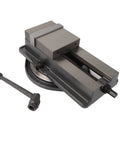Heavy Duty CNC Milling Machine Vise QM16200 Precision 200mm Bench Vice Tool Accessory with steel jaws and tool for adjustment.