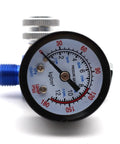 Kick Up Your Paint Game With This Tough As Nails Air Pressure Regulator For Hvlp Spray Guns And Shop Projects Featuring A Smooth Flow Dial And Zero Hassle Setup, showing a pressure gauge with measurements.