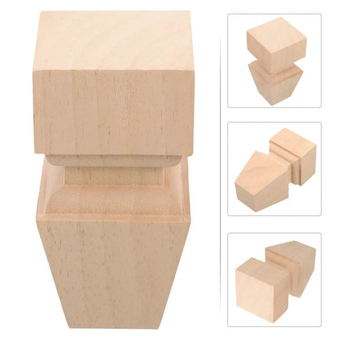 Sturdy Wood Furniture Feet Set For Dresser Cabinet Sofa And Table Legs Easy Install Durable Replacement Feet That Boost Stability And Style