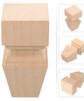 Solid Wood Carved Furniture Legs Set Of 4 Replacement Feet For Chairs Tables Sofas Cabinets Dressers And Beds DIY Ready Upgrade