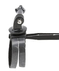 Top Mount Drone Camera Bracket with Quarter Inch Screw Non Slip Rubber Pads and Adjustable Straps, side view close-up.