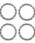 Bicycle Headset Bearings Kit 4 Pack, 5 By 32 Inch, 16 Ball, Stainless Steel Caged Bearings For Most Bike Headsets, Easy Install.