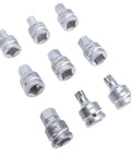 Crucial 9 Piece Torvex Impact Socket Set With 3/4 Inch Drive Cr Mo Hex And Spline Bits For Auto Repair And Workshop Maintenance From M16 To M18 Fasteners Plus Storage Box Included, showing Cr-Mo sockets