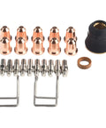 Top Pick Plasma Cutter Consumables Kit With Extra Electrodes Nozzles And Swirl Rings For S30 S35 Cut45 Machines Plus Spring Guide