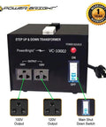 Beefy 500 Watt Step Up Down Voltage Transformer For Japan Converter Lets You Run 120V And 100V Devices Anywhere with 100V and 120V outputs
