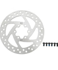 140mm 6-Bolt Stainless Steel Bike Disc Brake Rotor For Road, Mountain, BMX And Electric Scooters with six bolts visible