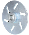 Heavy Duty 6 Inch Mechanical Brake Disc Rotor One Inch Bore Quarter Inch Keyway for Manco ASW Buggies, steel disc view