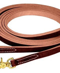 ProTack Quick Change Split Reins Sunset Harness Leather With Scissor Snaps And Non Rust Brass Hardware For Easy Bit Changes