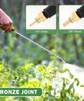 28 Inch Sprayer Wand With Universal Hose Fittings Brass Barbs For One Quarter Inch And Three Eighths Inch Hoses spraying garden