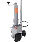 Heavy Duty Electric Trailer Dolly With 5000 Lbs Towing Capacity And One Inch Ball For Boat Rvs, showing motor and rubber wheels.