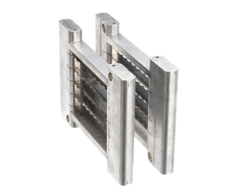 Three-Eighths Inch Blade Assembly Replacement Kit For Food Service Slicers, durable stainless steel, pre-tensioned, side view.