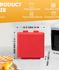 Fast Crispy Microwave Sandwich Maker With Adjustable Silicone Strap Removable Nonstick Grilled Cheese Toaster next to microwave