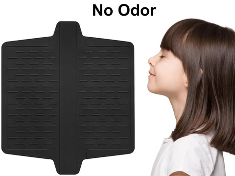 Ultra Soft Silicone Sink Mat Protector For Sink Dividers No Smell Never Stain No Fuss Dishware Friendly Scrub Ready Keeps Bowls Pans From Scratching The Sink Divider Silicone Shield 12.83 By 11.1 Inches next to girl