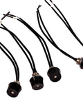 Five Pack Rotary Canopy Light Switches On Off For Lamps 3 And 1 Amp At 125 And 250 Volt With Metal Bushing And 6 Inch Wire Leads