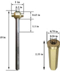 Heavy Duty Threaded Rod And Retainer Clamp Ring Knob Assembly dimensions, brass knob and threaded rod for pool filters.
