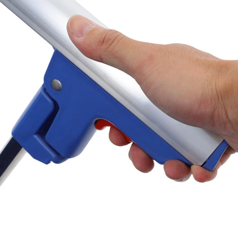 Close-up of blue handheld control for Super Smooth Electric Lifting Bed Backrest With Foldable Armrests And Power Adjustable Wedge Mattress.