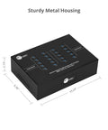 Heavy Duty Industrial USB 3.0 Hub With 20 Ports Delivers Slap 5Gbps Transfer Speeds And Badass 200W Charging Station on metal housing.