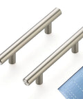 5 Inch Brushed Nickel Cabinet Pulls Stainless Steel Kitchen Drawer Handles 3 Inch Hole Center With Mounting Template 30 Pack