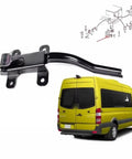 Beefy Rear Door Hinge Set With Check Strap For Sprinter Vans 1995 Through 2006 Heavy Duty Metal And ABS Construction detail